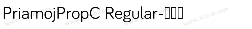 PriamojPropC Regular字体转换